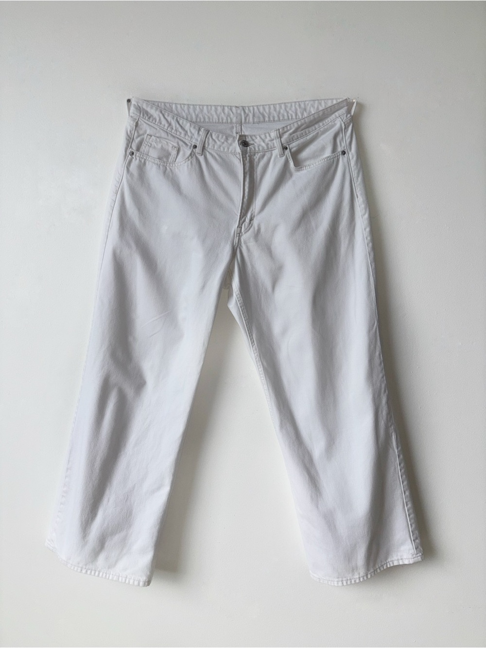 Women's White Wide-Leg Jeans